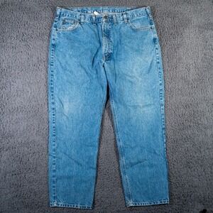 Carhartt Jeans Mens 44x30 Blue B18 Traditional Fit Workwear Stonewash Cotton